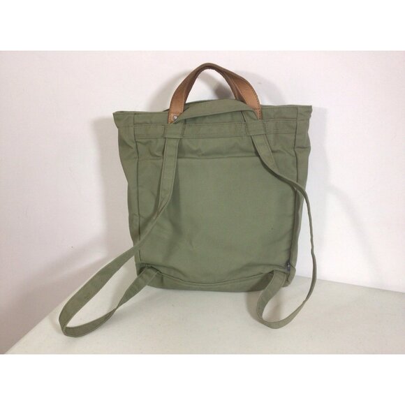 Fjallraven G-1000 Tote Bag Green Canvas Convertible Backpack - Picture 7 of 9